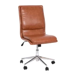 Emma And Oliver Modern Faux Leather Upholstered Mid-Back Home Office Chair With 5 Star Base And Pneumatic Seat Height Adjustment 7 Emma And Oliver Modern Faux Leather Upholstered Mid-Back Home Office Chair With 5 Star Base And Pneumatic Seat Height Adjustment -Home office GUEST 008afa9d 5898 4551 a9c0 4e726277b792