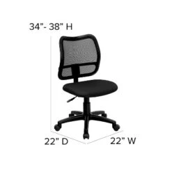 Emma And Oliver Mid-Back Mesh Swivel Task Office Chair -Home office GUEST 0270eddd 56bc 4848 8a17 64c5038ffe0e
