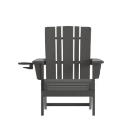 Emma And Oliver Set Of 4 Adirondack Chairs With Cup Holders, Weather Resistant HDPE Adirondack Chairs -Home office GUEST 029e543a 2935 4c55 b3e8 dd9b09845577