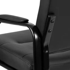 Emma And Oliver Black LeatherSoft Executive Reception Chair - Guest Chair -Home office GUEST 02ade431 17b3 4005 a12e 1ed7856b6872