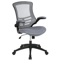 Emma And Oliver Mid-Back Mesh Swivel Ergonomic Task Office Chair With Flip-Up Arms -Home office GUEST 033056d5 1a5a 49bd bb6a 930d7e2bd2ff