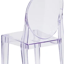 Emma And Oliver 4 Pack Ghost Side Chair In Transparent Crystal Stack Chair - Event & Accent Chair -Home office GUEST 05893f21 c874 406a 883d 2575f2716dcb