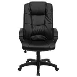 Emma And Oliver High Back Multi-Line Stitch Executive Swivel Office Chair With Arms -Home office GUEST 0641018d fbbe 4afb bfc7 4eac3cc851ab