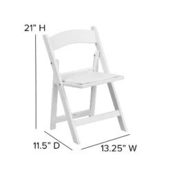 Emma And Oliver 11 Pack Kids White Resin Folding Chair With White Vinyl Padded Seat -Home office GUEST 067369a6 8d4f 4dc7 9451 20d2e71f67d1
