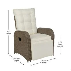 Emma And Oliver Aritzo Set Of 2 Wicker Rattan Patio Recliner Lounge Chairs With Side Flip-Up Tables For Indoor/Outdoor Use 24 Emma And Oliver Aritzo Set Of 2 Wicker Rattan Patio Recliner Lounge Chairs With Side Flip-Up Tables For Indoor/Outdoor Use -Home office GUEST 06f53730 d370 437a ad7c dfefbef2c357