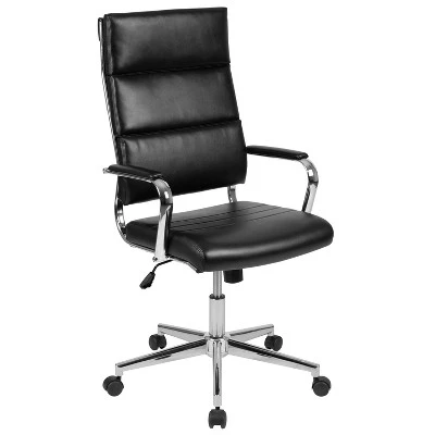Emma And Oliver High Back LeatherSoft Contemporary Panel Executive Swivel Office Chair 14 Emma And Oliver High Back LeatherSoft Contemporary Panel Executive Swivel Office Chair - Image 14