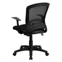 Emma And Oliver Mid-Back Designer Black Mesh Swivel Task Office Chair With Arms 14 Emma And Oliver Mid-Back Designer Black Mesh Swivel Task Office Chair With Arms -Home office GUEST 0f78517e c11c 4371 8967 ce796925e973