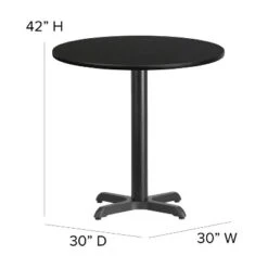 Emma And Oliver 30" Round Laminate Table Set With X-Base And 4 Ladder Back Stools 15 Emma And Oliver 30" Round Laminate Table Set With X-Base And 4 Ladder Back Stools -Home office GUEST 119624d0 22f0 43b7 bf77 43ff79a48551