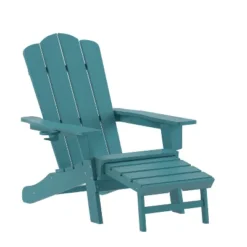 Emma And Oliver Adirondack Chair With Cup Holder And Pull Out Ottoman, All-Weather HDPE Indoor/Outdoor Lounge Chair 26 Emma And Oliver Adirondack Chair With Cup Holder And Pull Out Ottoman, All-Weather HDPE Indoor/Outdoor Lounge Chair -Home office GUEST 1221b3c2 b3a1 4964 b570 643d1e018f1d