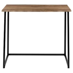 Emma And Oliver Small 36" Rustic Natural Home Office Folding Computer Desk - Laptop Desk -Home office GUEST 129168a3 bb85 4acb a2fe b4d3b9ae01bc