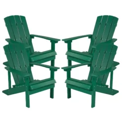 Emma And Oliver 4 Pack Outdoor All-Weather Poly Resin Wood Adirondack Chairs 35 Emma And Oliver 4 Pack Outdoor All-Weather Poly Resin Wood Adirondack Chairs -Home office GUEST 151133f2 ff8f 495e a640 a006252b3d5b