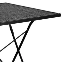 Emma And Oliver Commercial Grade 28" Square Colorful Metal Garden Patio Folding Patio Table -Home office GUEST 1537ac33 05fc 41a8 99e5 104056d0d601