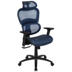 Emma And Oliver Ergonomic Mesh Office Chair-Synchro-Tilt, Headrest, Adjustable Pivot Arms -Home office GUEST 1593529f 1758 4e2d a5f7 892874e54f8c