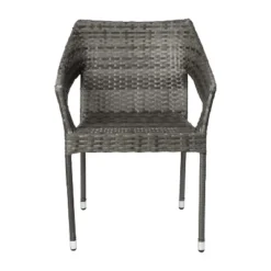 Emma And Oliver All-Weather Indoor/Outdoor Stacking Patio Dining Chairs With Steel Frame And Weather Resistant PE Rattan 22 Emma And Oliver All-Weather Indoor/Outdoor Stacking Patio Dining Chairs With Steel Frame And Weather Resistant PE Rattan -Home office GUEST 17524ba0 178b 4094 8680 8074f77d9c81