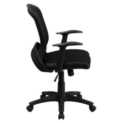 Emma And Oliver Mid-Back Designer Black Mesh Swivel Task Office Chair With Arms 15 Emma And Oliver Mid-Back Designer Black Mesh Swivel Task Office Chair With Arms -Home office GUEST 17706097 6efa 4795 9a2c 79b34a1f35bc