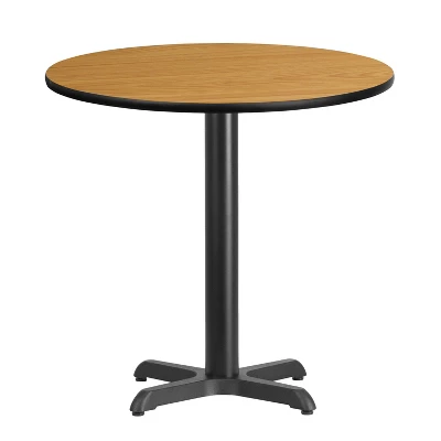Emma And Oliver 30" Round Laminate Table Top With 22"x22" Table Height Base 3 Emma And Oliver 30" Round Laminate Table Top With 22"x22" Table Height Base - Image 3