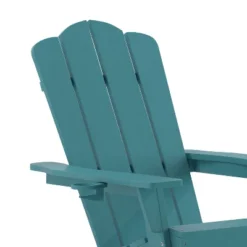 Emma And Oliver Adirondack Chair With Cup Holder, Weather Resistant HDPE Adirondack Chair -Home office GUEST 18c72860 20fa 438c b645 20797b8d5656