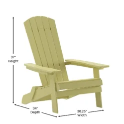 Emma And Oliver Set Of 2 Indoor/Outdoor Poly Resin Folding Adirondack Chairs, All-Weather Chairs For Porch, Patio, Or Sunroom -Home office GUEST 1a2e7ece 14bb 44c7 97be 2ec21553ecf2 1