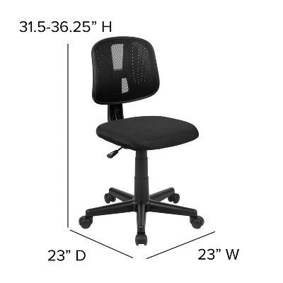 Emma And Oliver Mid-Back Mesh Swivel Task Office Chair With Pivot Back 5 Emma And Oliver Mid-Back Mesh Swivel Task Office Chair With Pivot Back - Image 5