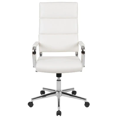 Emma And Oliver High Back LeatherSoft Contemporary Panel Executive Swivel Office Chair 2 Emma And Oliver High Back LeatherSoft Contemporary Panel Executive Swivel Office Chair - Image 2