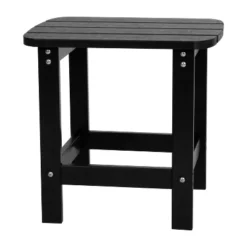 Emma And Oliver Indoor/Outdoor Polyresin Adirondack Side Table For Porch, Patio, Or Sunroom -Home office GUEST 1d9777b0 8ae8 4c9d 97e4 60228891db63