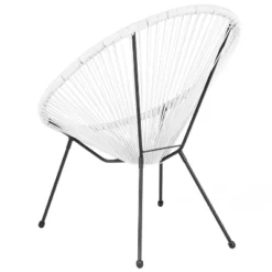 Emma And Oliver Rattan Bungee Lounge Chair -Home office GUEST 23af7ad3 a418 4b26 89cc a8dd3de29570