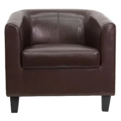 Emma And Oliver Leather Lounge Chair With Sloping Arms -Home office GUEST 23e8fd0d 3d2a 4ce2 a087 d1624196f073