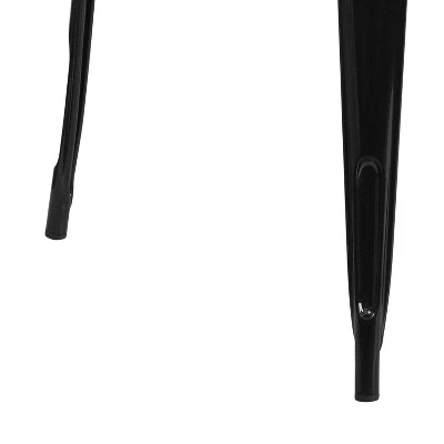 Emma And Oliver Commercial Grade 31.5" Square Colorful Metal Indoor-Outdoor Dining Table 2 Emma And Oliver Commercial Grade 31.5" Square Colorful Metal Indoor-Outdoor Dining Table - Image 2