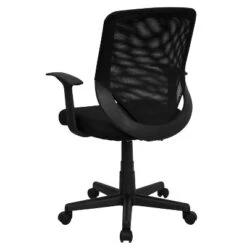 Emma And Oliver Mid-Back Black Mesh Tapered Back Swivel Task Office Chair With T-Arms 14 Emma And Oliver Mid-Back Black Mesh Tapered Back Swivel Task Office Chair With T-Arms -Home office GUEST 24768c87 759a 4ac4 974b ddbd8a645e7d