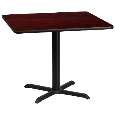 Emma And Oliver 36" Square Laminate Table Top With 30"x30" Table Height Base 4 Emma And Oliver 36" Square Laminate Table Top With 30"x30" Table Height Base - Image 4