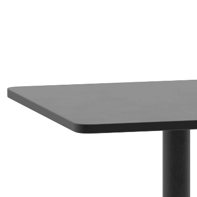 Emma And Oliver 23.5'' Square Aluminum Indoor-Outdoor Table With Base 7 Emma And Oliver 23.5'' Square Aluminum Indoor-Outdoor Table With Base - Image 7