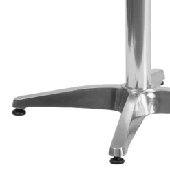 Emma And Oliver 31.5" Round Aluminum Indoor-Outdoor Table -Home office GUEST 272f3634 78d9 4c72 9bf0 dfb2d5215bbd