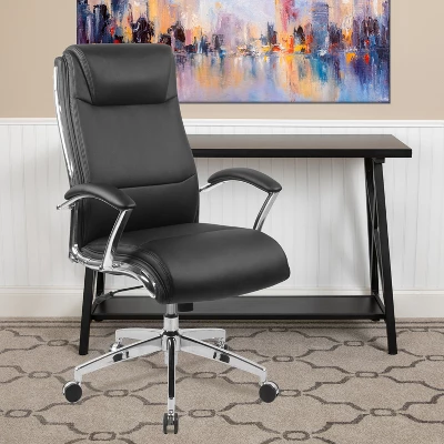 Emma And Oliver High Back Designer Smooth Executive Swivel Office Chair With Arms 1 Emma And Oliver High Back Designer Smooth Executive Swivel Office Chair With Arms