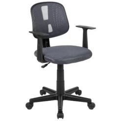 Emma And Oliver Pivot Back Mesh Swivel Task Office Chair With Arms -Home office GUEST 27efacf6 4f62 44a3 ac63 2478bff09d70