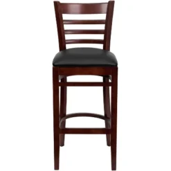 Emma And Oliver Ladder Back Wooden Restaurant Dining Barstool -Home office GUEST 286c1ec0 7215 409a 8b0f b5770fca93dc