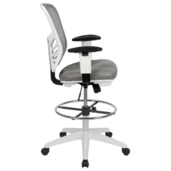 Emma And Oliver Mid-Back Mesh Adjustable Ergonomic Drafting Chair, Task Chair -Home office GUEST 29d2be1f 462d 49fd a178 f0f9eeb276a2