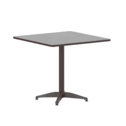 Emma And Oliver 31.5'' Square Aluminum Indoor-Outdoor Table With Base -Home office GUEST 29fbeade 4509 4411 9008 ab0faf3857fa