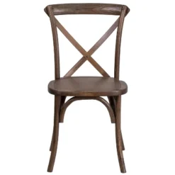 Emma And Oliver Stackable Wood Cross Back Dining Chair -Home office GUEST 2b7a7c55 2380 4469 b110 819e42bd9a4b