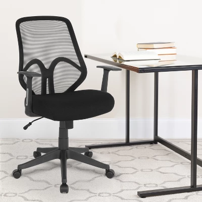 Emma And Oliver High Back Flexible Mesh Office Chair With Arms 1 Emma And Oliver High Back Flexible Mesh Office Chair With Arms