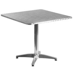 Emma And Oliver 31.5" Square Aluminum Indoor-Outdoor Table -Home office GUEST 2ca1f9f7 f4d4 45e4 8faf 77e3a617275a