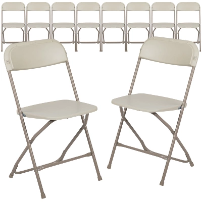 Emma And Oliver Set Of 10 Stackable Folding Plastic Chairs - 650 LB Weight Capacity 18 Emma And Oliver Set Of 10 Stackable Folding Plastic Chairs - 650 LB Weight Capacity - Image 18