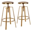 Emma And Oliver Industrial Style Barstool With Swivel Lift Adjustable Height Seat