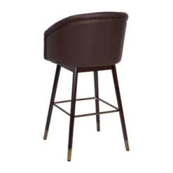 Emma And Oliver Upholstered Bar Height Dining Stool With Wood Frame -Home office GUEST 2e269799 7246 447f a8ac 82732e5c3e7e