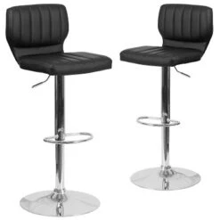 Emma And Oliver 2 Pack Contemporary Vinyl Adjustable Height Barstool With Vertical Stitch Back And Chrome Base 32 Emma And Oliver 2 Pack Contemporary Vinyl Adjustable Height Barstool With Vertical Stitch Back And Chrome Base -Home office GUEST 2e732a2e 0d91 4651 9902 0343cadc1d02