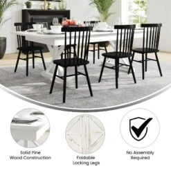 Emma And Oliver 8' X 40" Rectangular Solid Pine Folding Farm Table With Crisscross Legs -Home office GUEST 3032bf62 c55b 45b7 a86c 7bf444f6cc9e