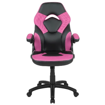 Emma And Oliver Gaming Racing PC Chair With Flip-up Arms 2 Emma And Oliver Gaming Racing PC Chair With Flip-up Arms - Image 2