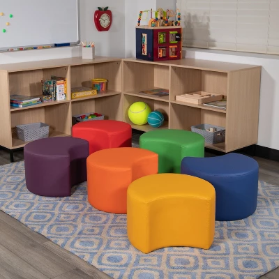 Emma And Oliver Soft Seating Flexible Moon For Classrooms - 12" Seat Height 3 Emma And Oliver Soft Seating Flexible Moon For Classrooms - 12" Seat Height - Image 3