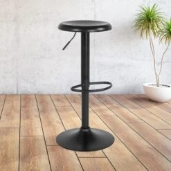 Emma And Oliver Adjustable Height Retro Barstool