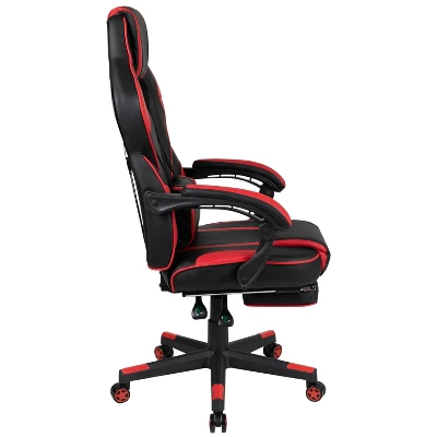 Emma And Oliver Ergonomic Gaming Chair -Recline Back/Arms, Footrest, Massaging Lumbar 2 Emma And Oliver Ergonomic Gaming Chair -Recline Back/Arms, Footrest, Massaging Lumbar - Image 2