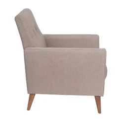 Emma And Oliver Upholstered Mid-Century Modern Arm Chair With Tufted Seat And Back, Pocket Spring Support And Wooden Legs 17 Emma And Oliver Upholstered Mid-Century Modern Arm Chair With Tufted Seat And Back, Pocket Spring Support And Wooden Legs -Home office GUEST 3612590d b309 4c4a a1b6 9a4a8d2530e8